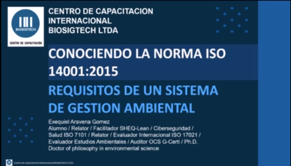 Inducción a la norma ISO 14001:2015