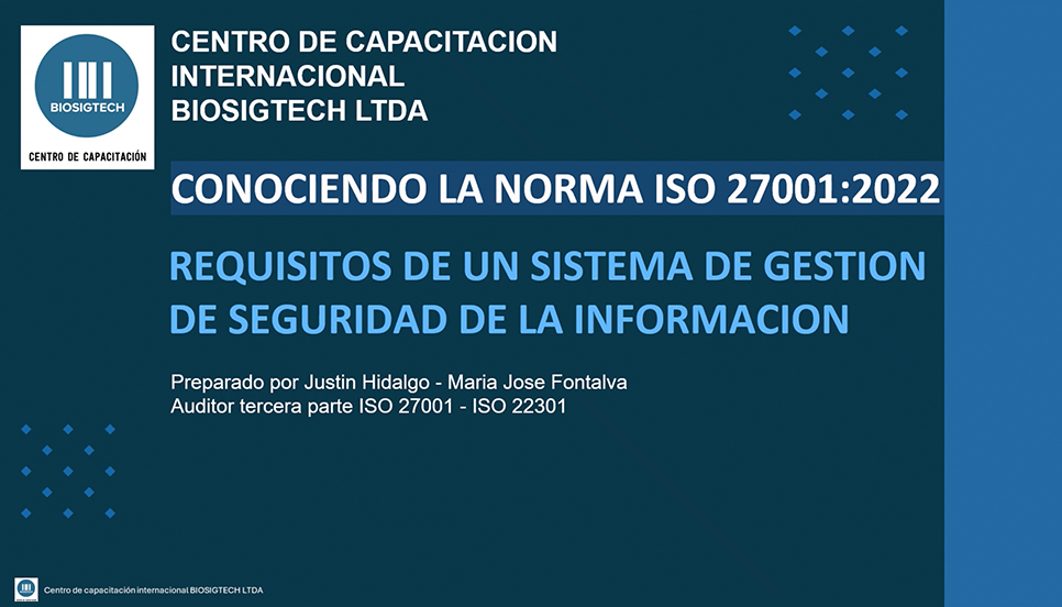 Conociendo la norma ISO 27001:2022